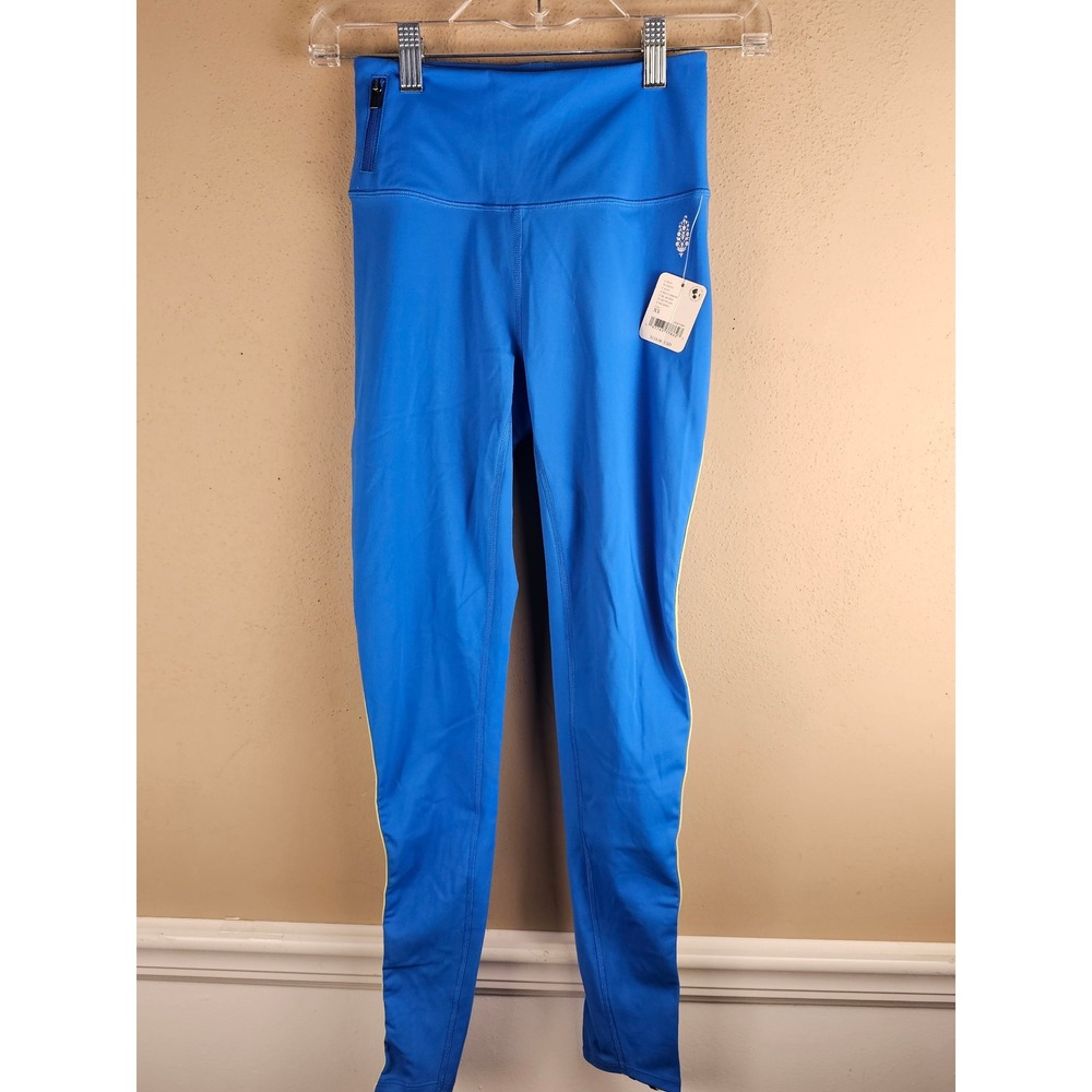 NWT Free People Movement Womens Blue Run Racer Leggings XS